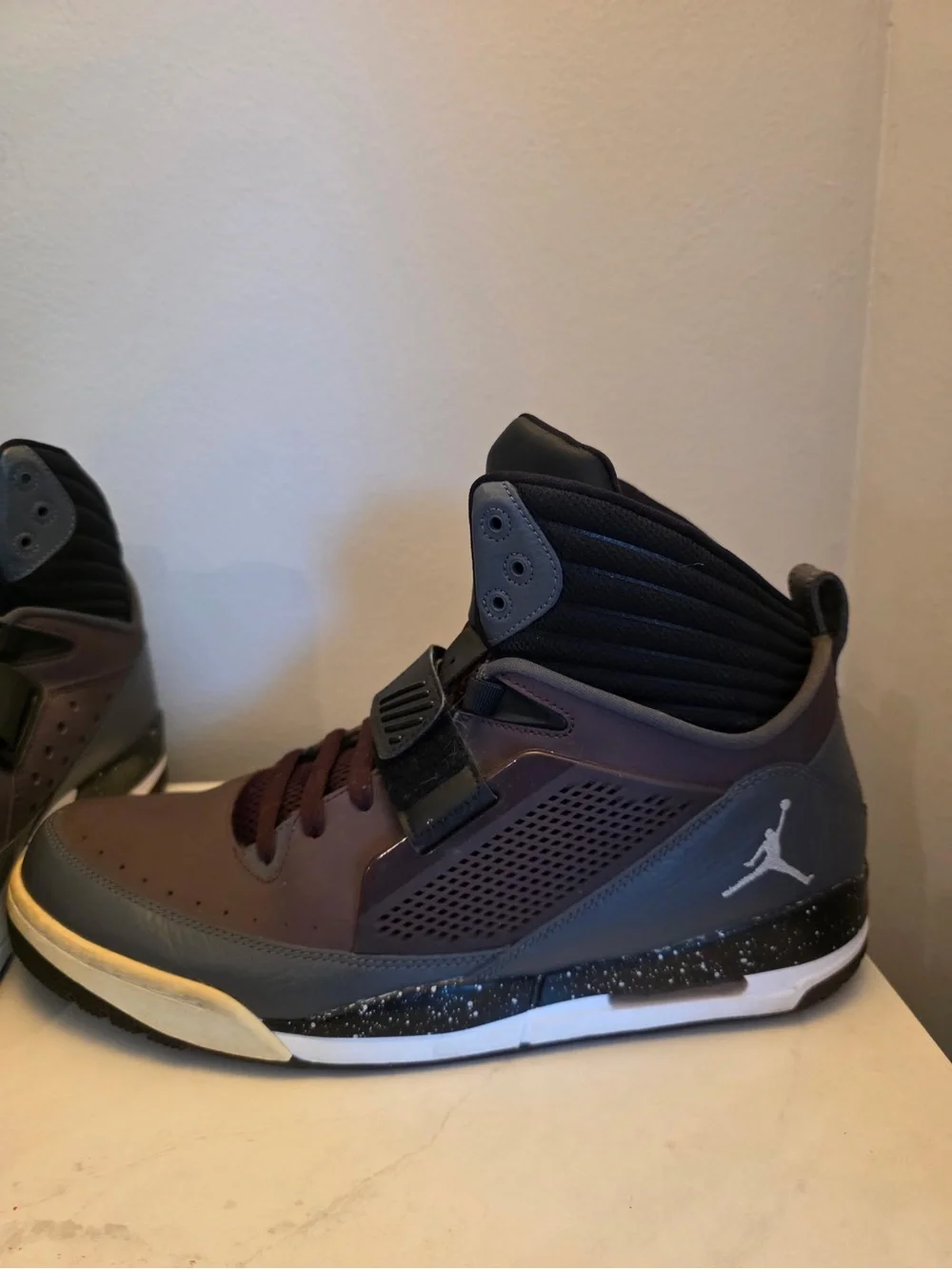 Jordan Flight 97 Deep Burgundy Wolf Grey